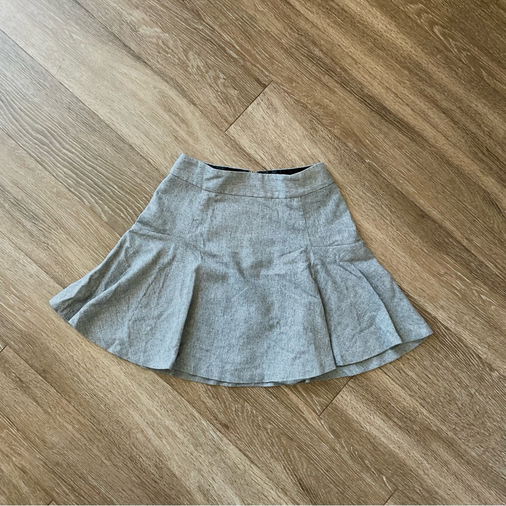 Banana Republic Wool Fit and Flare Grey Skirt/ 0